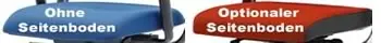 Ohne Seitenboden nicht bei Kunst-/Leder möglich!