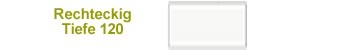 Rechteckig 120cm Tiefe