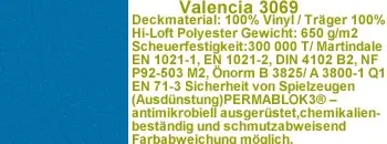 Valencia Kunstleder blau VL3069