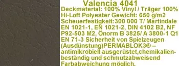 Valencia Kunstleder braun/schlamm VL4041