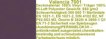 Valencia Kunstleder dunkellila VL7001