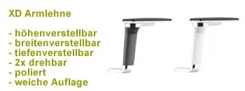XD Armlehne R55 polierter Halter
