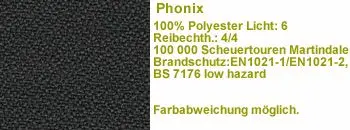 Stoff yp046 dunkelgrau 100.000 Scheuert.