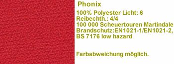 Stoff yp105 rot 100.000 Scheuert.