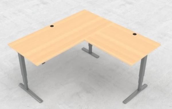 eckschreibtisch ws501 43 mit tischplatte