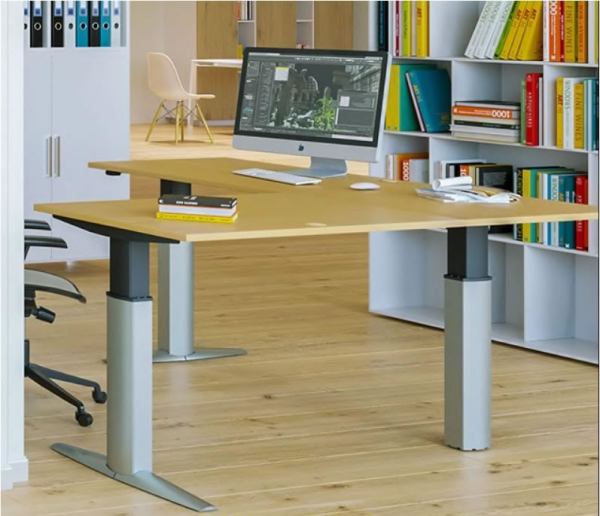 eckschreibtischgestell ws501 23 mit tischplatte