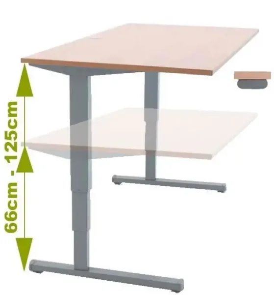 Schreibtisch elektrisch höhenverstellbar WS53