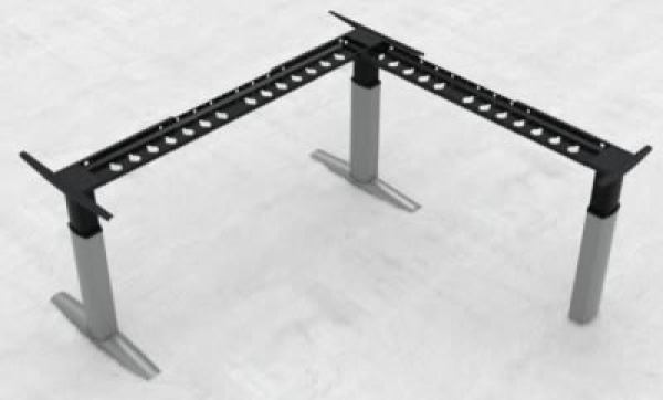 Eckschreibtischgestell elektrisch - 175KG 3 Füße