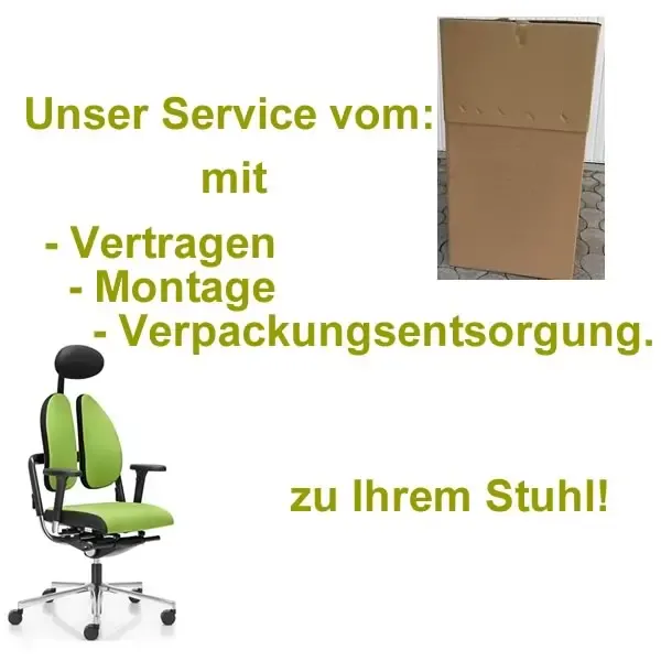 Vertragen - Montage - Verpackungsentsorgung.