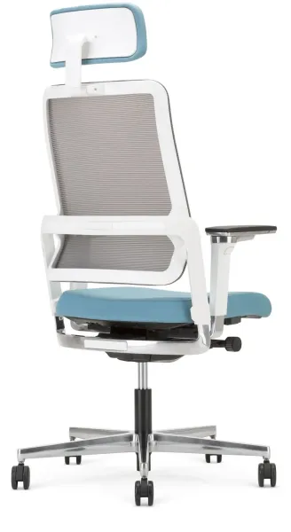 xilium drehstuhl mesh 4d armlehne kopfstuetze rueckansicht.webp