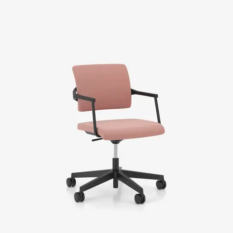 2ME Konferenzstuhl auf Rollen – flexibler Besucherstuhl mit Laufrollen