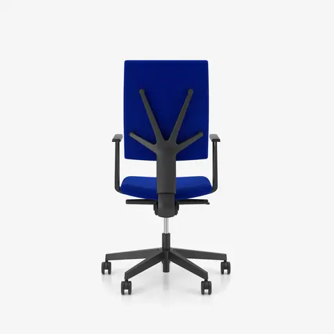 4ME UPH Bürodrehstuhl Rückansicht – gepolsterte Rückenlehne hinten