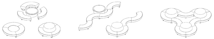 round-about Loungemöbel Stellungsmöglichkeiten
