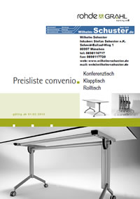 Convenio-Konferenztisch - Klapptisch - Rolltisch - Preise