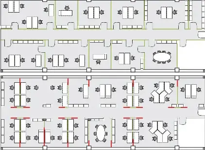 Raumplanung konventionell mit Akustiklösung