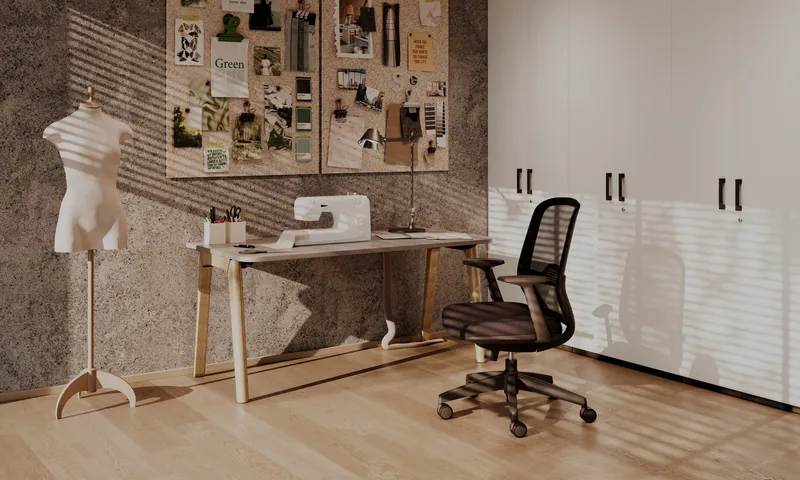 Aimo B&uuml;rodrehstuhl im Homeoffice