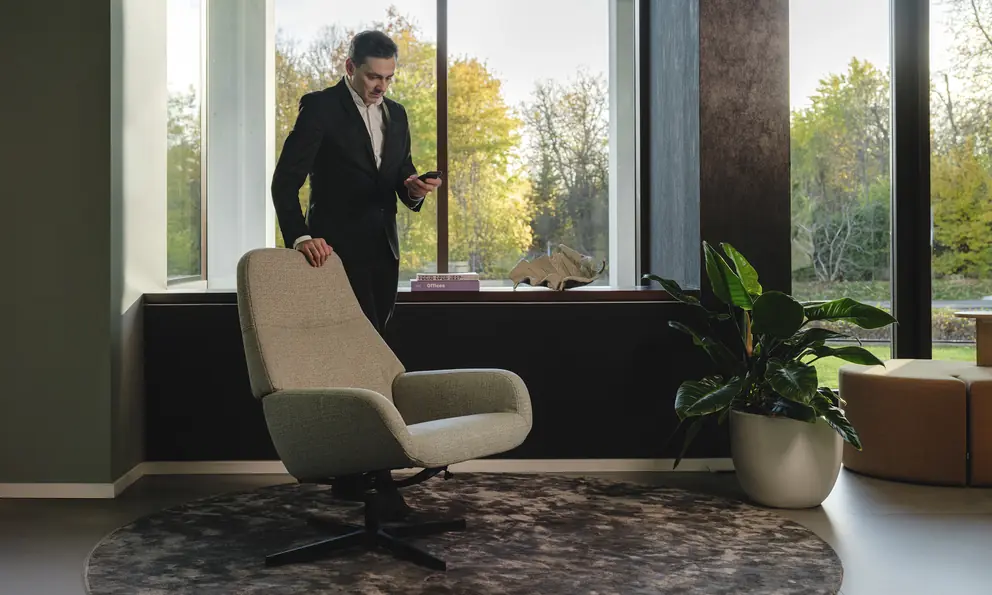 Barrique Loungesessel im Wohnraum