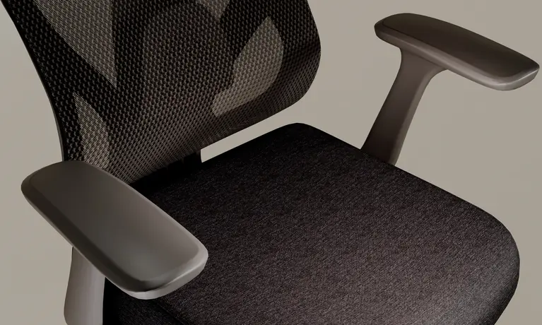 Calis Detailansicht der ergonomischen Armlehnen