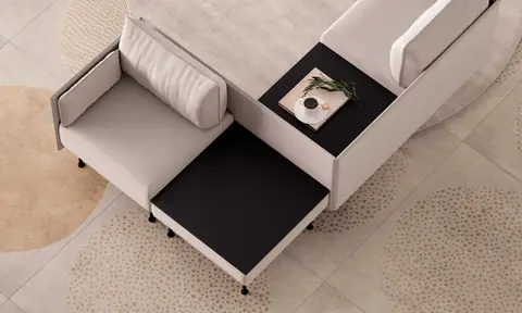 Creva Sofa mit Tisch