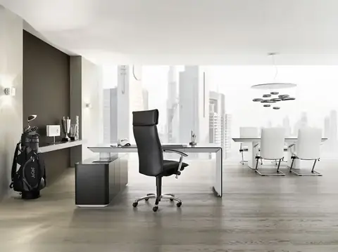 eRange Chefzimmer Büroeinrichtung – Bauhaus-Stil