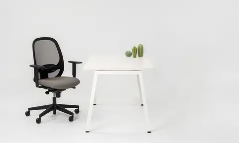 Eggy Bürodrehstuhl mit Schreibtisch