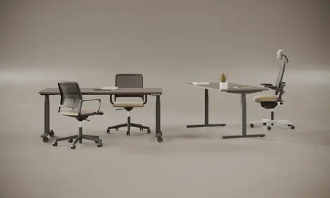 eModel Schreibtisch elektrisch höhenverstellbar Detail