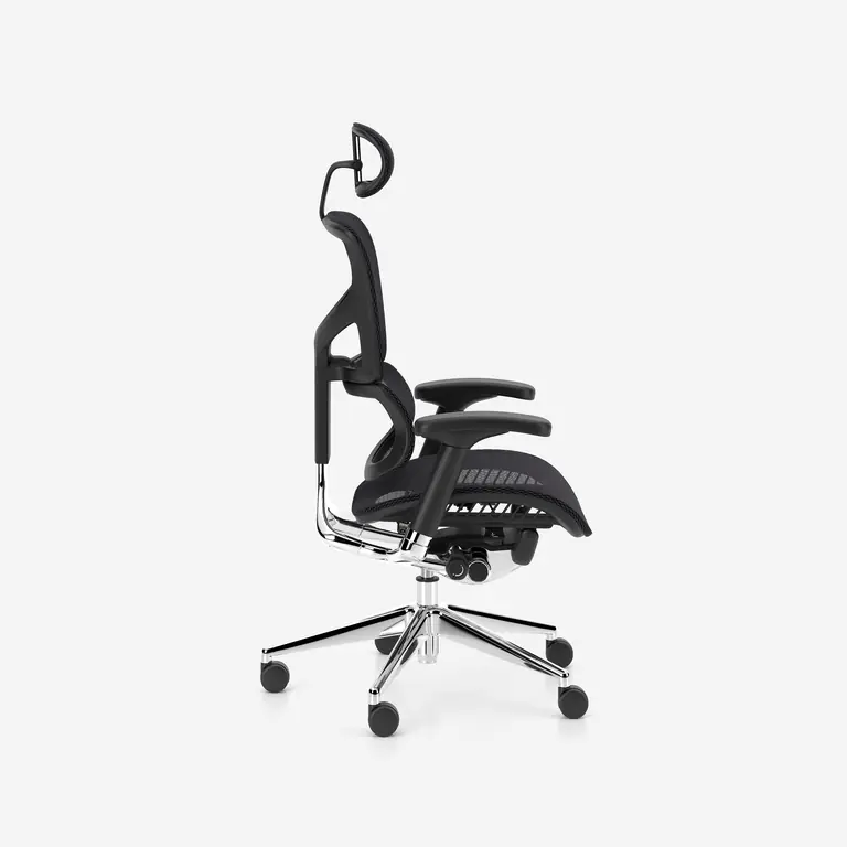 Ergo1 B&uuml;rodrehstuhl, Seitenansicht 90 Grad