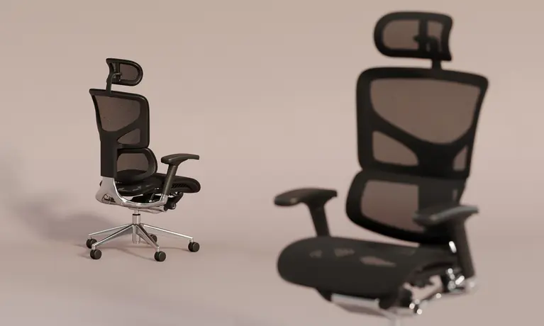 Ergo1 B&uuml;rodrehstuhl mit Netzbezug