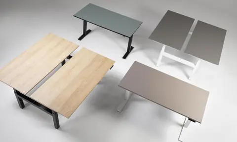 eUP Schreibtische und Workbenches – Farbvarianten Übersicht