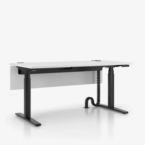 eUP3 Schreibtisch elektrisch höhenverstellbar – Produktansicht schräg