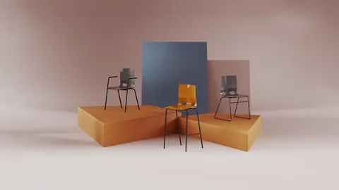 Fondo Besucherstuhl und Barhocker von Nowy Styl