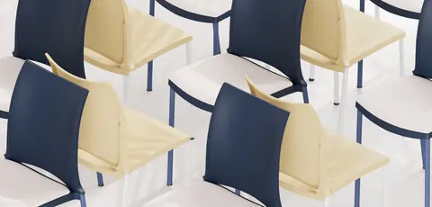 ¡Hola! Besucherstuhl von Nowy Styl mit Schalensitz und Vierfußgestell