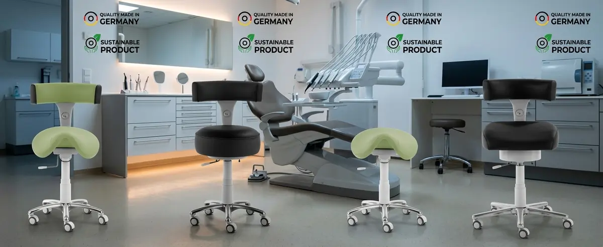 Pending Arbeitsstühle für Zahnärzte, Ärzte und Therapeuten – Praxisstühle mit Sitzball-Technologie