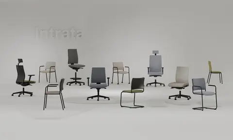 Intrata Bürodrehstühle und Besucherstühle von Nowy Styl