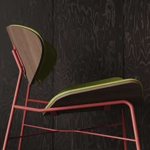 Kanu Loungesessel Detail Formholz