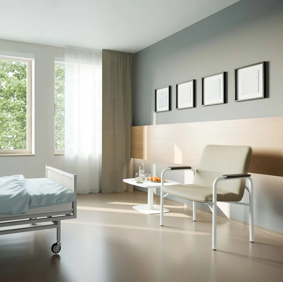 Baricosi Sessel im Klinikzimmer
