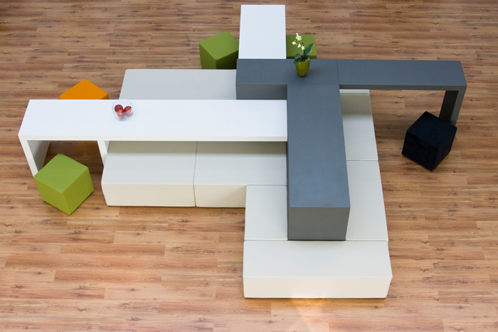meta-fora Loungemöbel im kubischen Design