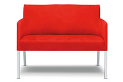 Tutti Zweisitzer Lounge Sofa rot