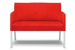 Tutti Zweisitzer Lounge Sofa rot