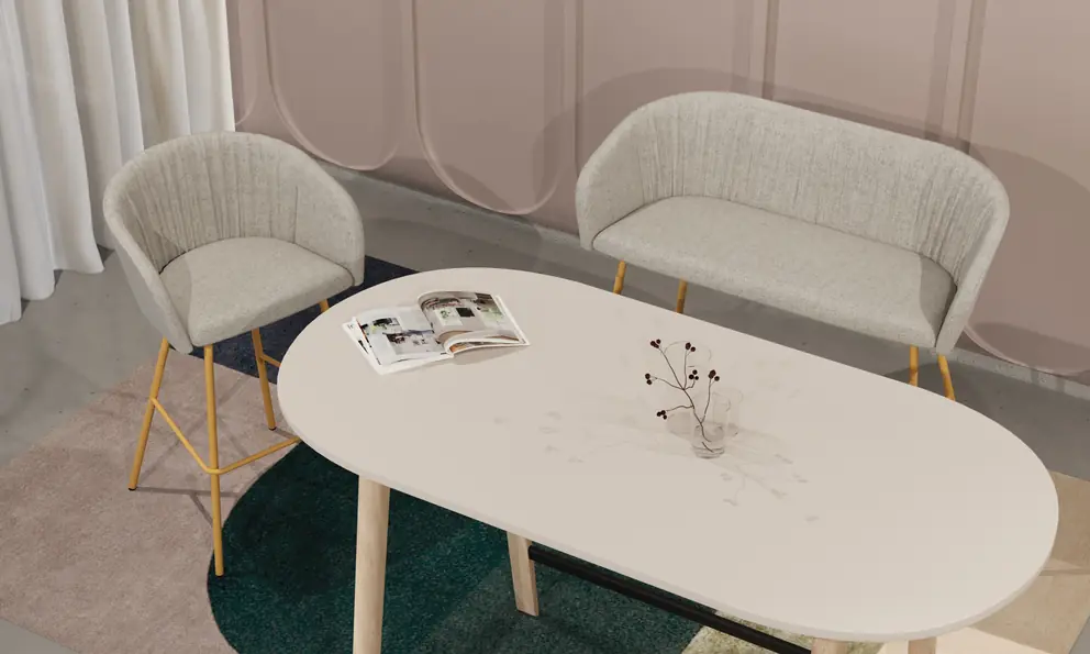 Naudu Sessel und Sofa in der Lounge