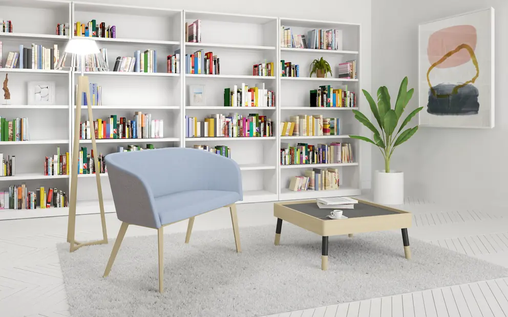 Naudu Loungesofa eingerichtet