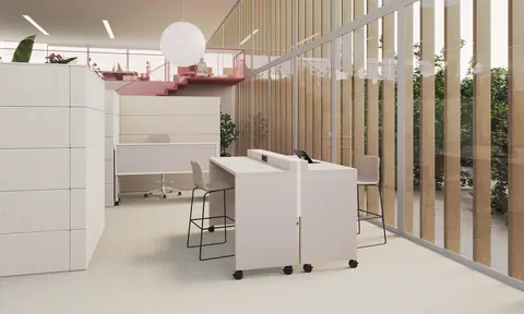 Offa Hochtische als Kurzzeitarbeitsplatz