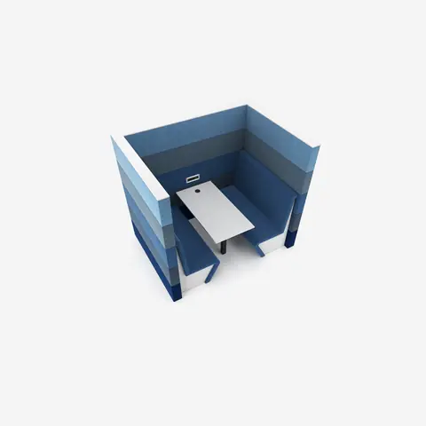 Sand American Diner modulares System, 45 Grad Ansicht