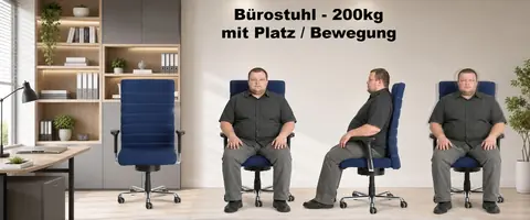 Bürostuhl bis 200 kg – mit Platz und Bewegung: Pending Silerio Ergo Space XXL