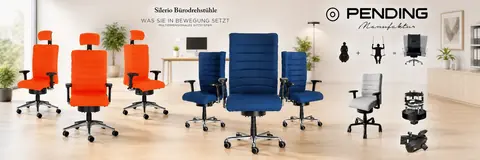 Pending Silerio Bürodrehstuhl-Familie – Silerio Ergo, Space XXL und Ergo Fit XS
