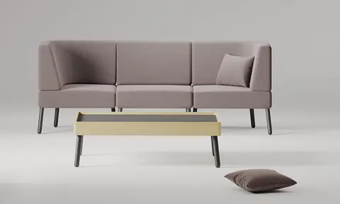 Tepee Dreisitzer-Sofa mit Tisch