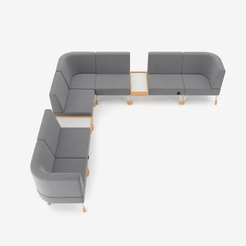 Teppe Meeting Sofa als Raumteiler