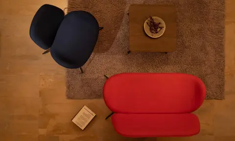 Tilkka Loungesessel und Sofa von oben
