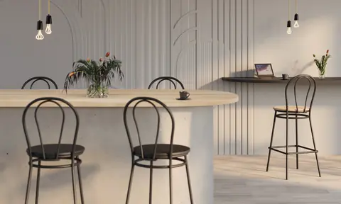 Tulipan Barhocker im Arrangement