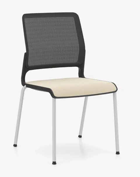 Xilium Besucherstuhl Vierfu&szlig; 4L Mesh